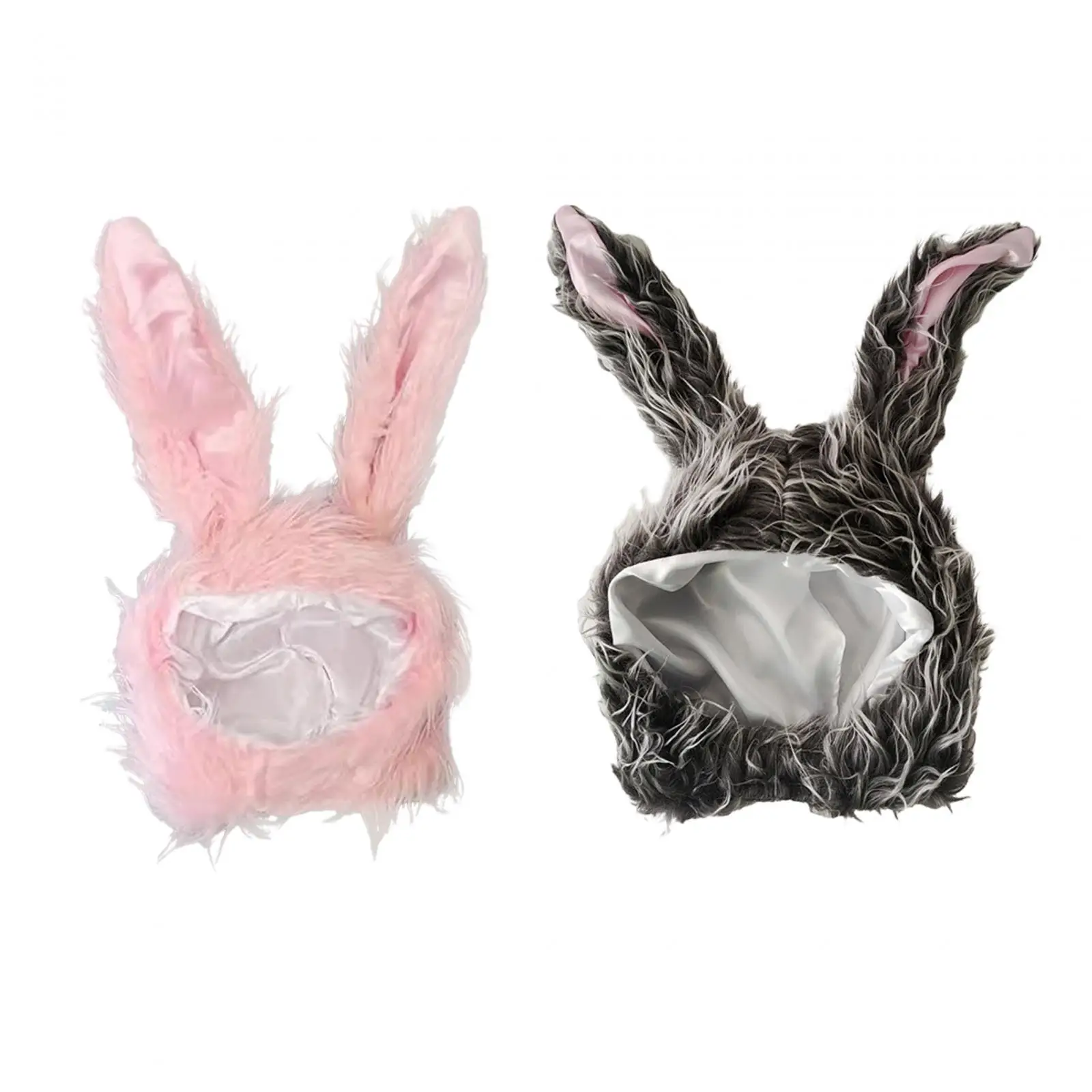 Rabbit Ears Hat Cute Easter Photo Props Soft Rabbit Ears Animal Character Headdress for Cosplay Halloween Party Women Girls Kids