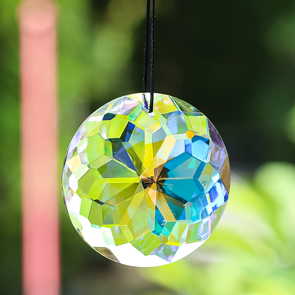 Title 1, 60mm Mandala Suncatcher Crystal Prisms Hanging ...