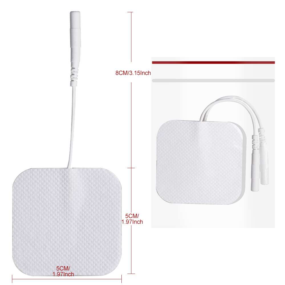 50/100Pcs TENS Pads EMS Electrode Patch Nerve Muscle Stimulator Silicone Gel Tens Electrodes Digital Acupuncture Pad Accessories