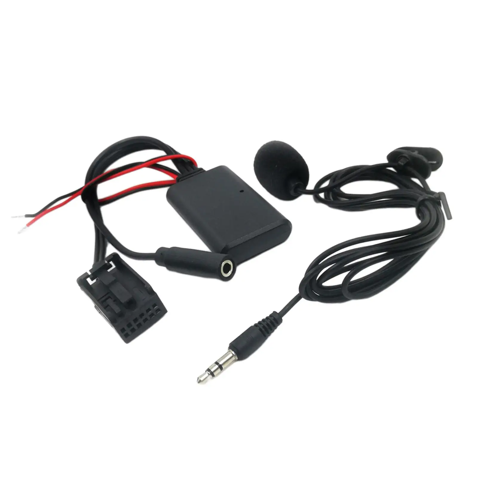 Car AUX Bluetooth 5.0 Adapter Module Cable + Mic AUX Input DC 5-12V Auxiliary Line Adapter for BMW x3 x5 Z4 E83 E85 E86 E39 E53