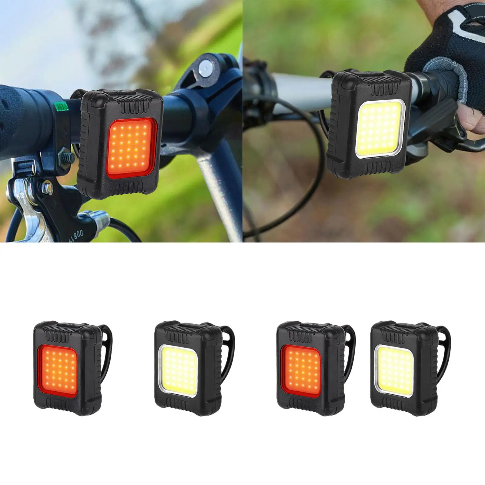 Bike Lamp Bicycle Light, Portable Flashlight USB Rechargeable, Road Bikes,