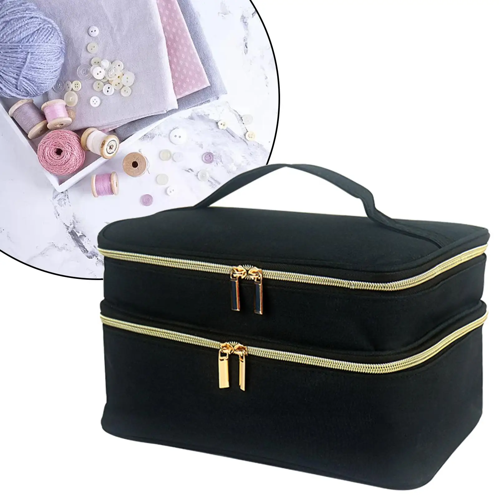 Sewing Accessories Storage Box Portable Supplies Multifunction for Buttons