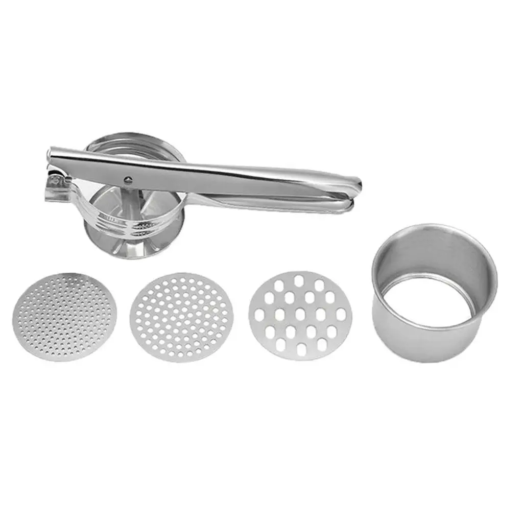 Potato Ricer and Masher Stainless Steel Non-Slip Ricer Potato Masher - Multi-  Mashed Potatoes, Carrots, , and 