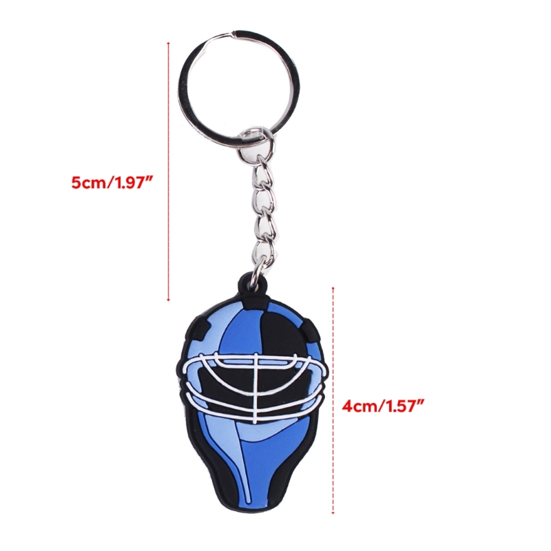 Eishockey Sport Anhänger Schlüssel ring Cartoon Wintersport Charme Schlüssel bund Autos chl üssel Halter Tasche Anhänger Handtasche Zubehör – Detail 6