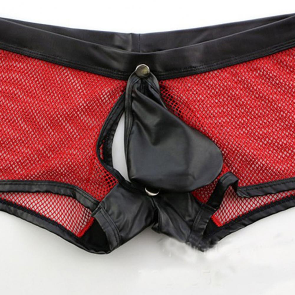 Culotte Transparente En Maille Pour Homme - Taille Basse - Respirant Et Confortable
