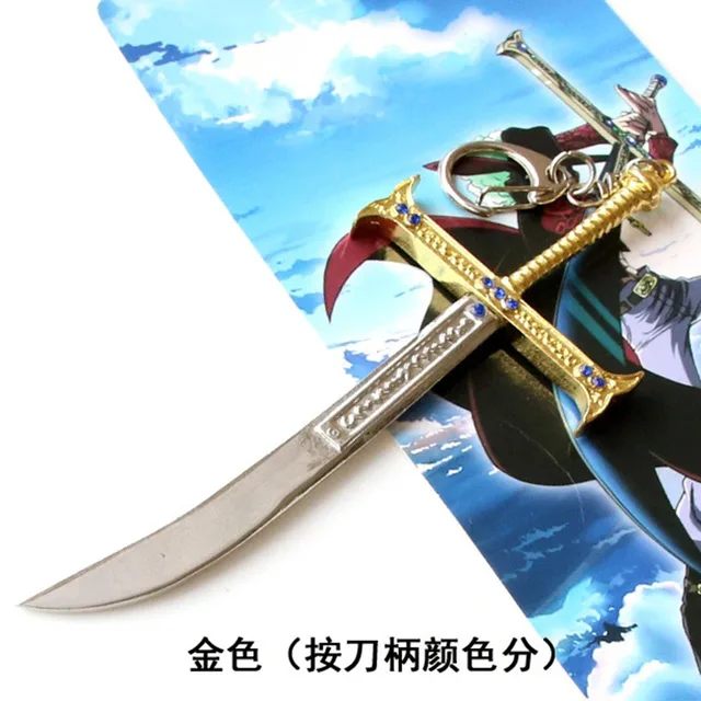 Uma Peça Arma Dracule Mihawk Noite Lâmina Espada Espada Vere Katana Samurai  Real Aço Anime Armas Chaveiros Brinquedos Para Crianças - Espadas De  Brinquedo - AliExpress