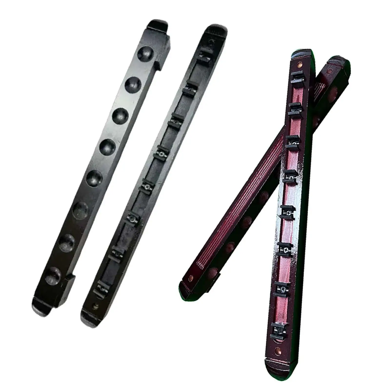 Pool Cue Holder Billiard Cue Wall Racks with Mounting Screws for Game Room Billiards Lovers Home Community Center Club