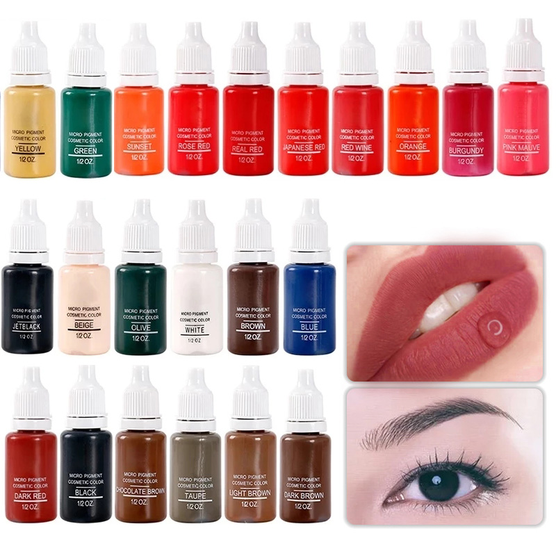 Best of 23color Professional TattooInk For Body Art Natural Plant Micropigmentation Pigment Permanent Tattoo Ink Reviews & Tips