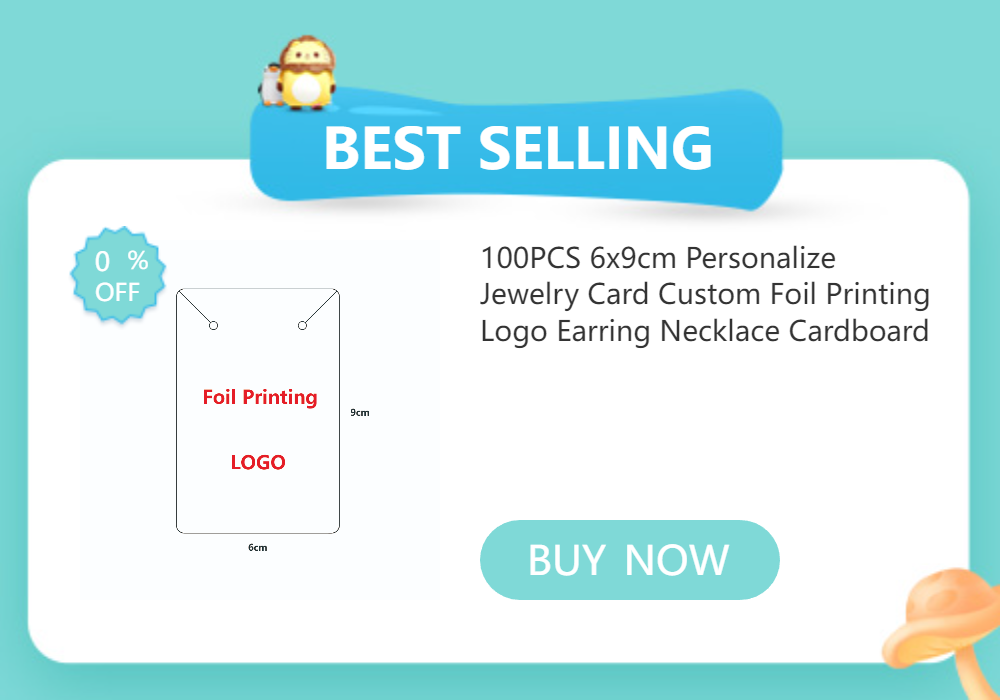 50PCS 5x5cm Square Blank Label Tags Earrings Necklace Holder Jewelry Card Packages For Small Business DIY Accessories Supplies