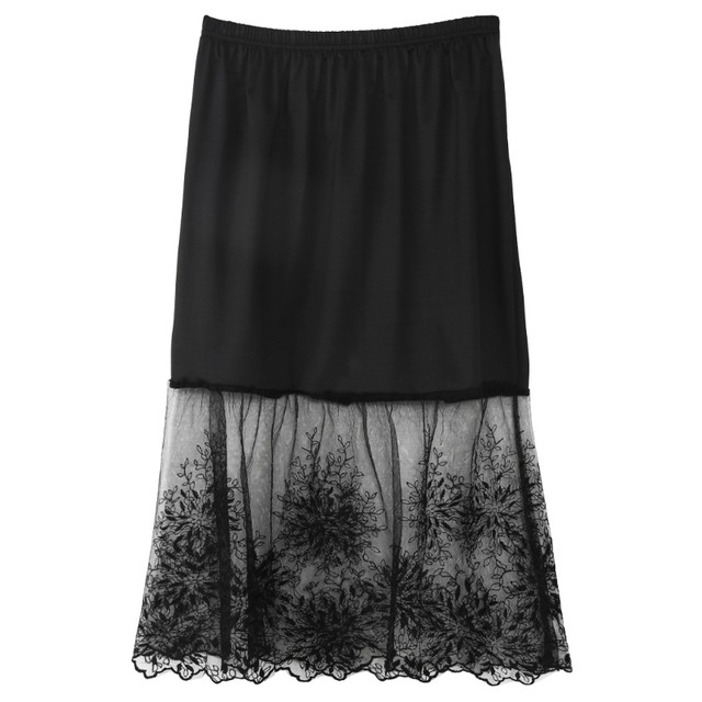 Black overall clearance skirt extender modest