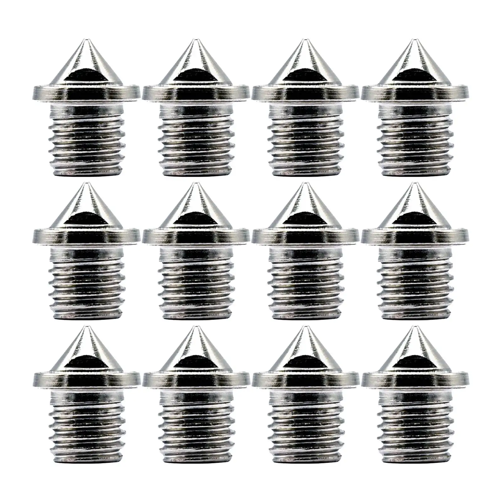 12 Pieces Track Spikes Sturdy Cross Country Sprint Sports Alloy Steel Spikes for Running Long Jump Climbing Jogging Backpacking