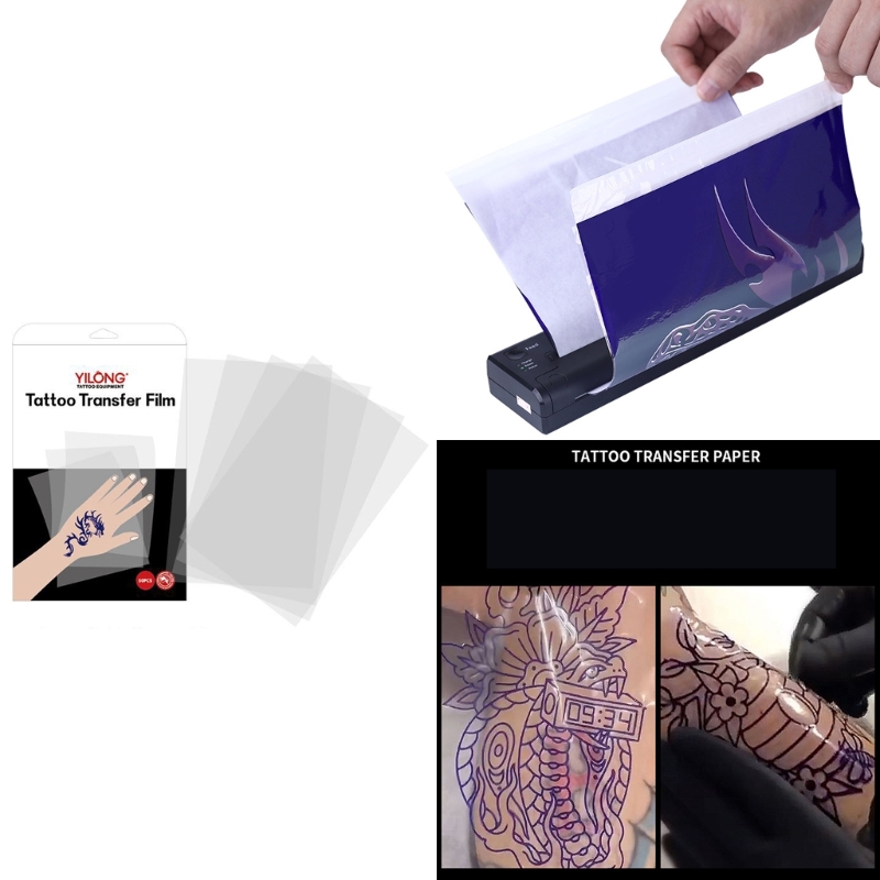 Best of Professional Tattoos Stencil Transfer Paper 50Pcs Size Tattoos Thermal Copier Sheets For Clear Transfers Reviews & Tips