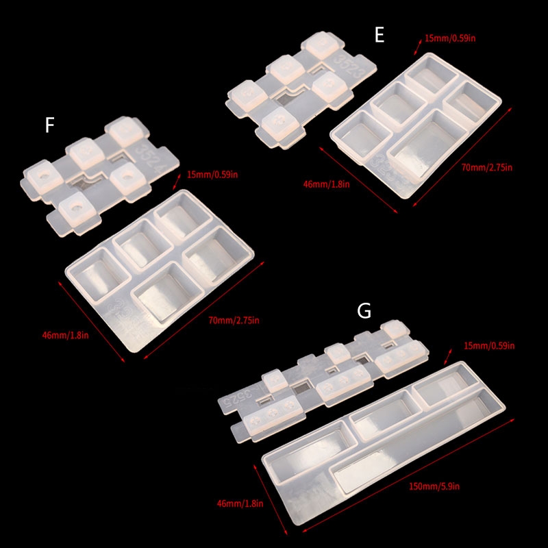 R3MC for Cherry MX Mechanical Gaming Keyboard Epoxy Resin Mold Computer PC Gamer Pet Paw Keycaps Silicone Molds