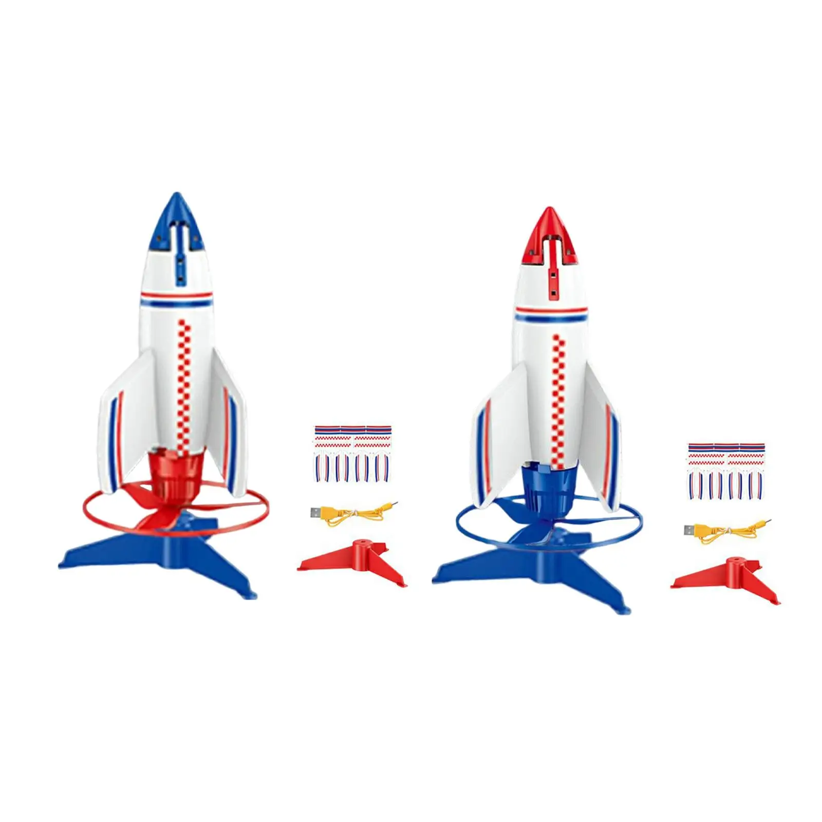 rocket Launcher Toys with Light Foam Rockets Games Activities