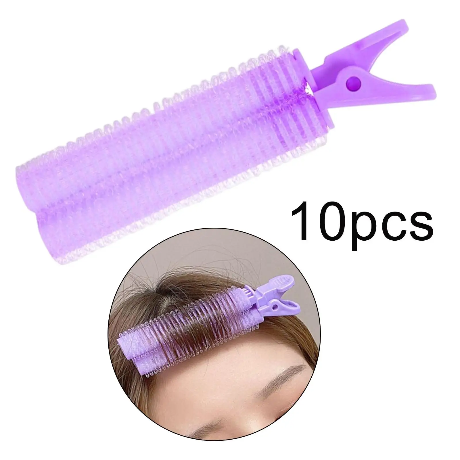 10 Pieces Hair Bangs Curling Clips Easy to Use Reusable Hair Curler Clips for Hair Styling Long Short Hair Hair Bangs Girls