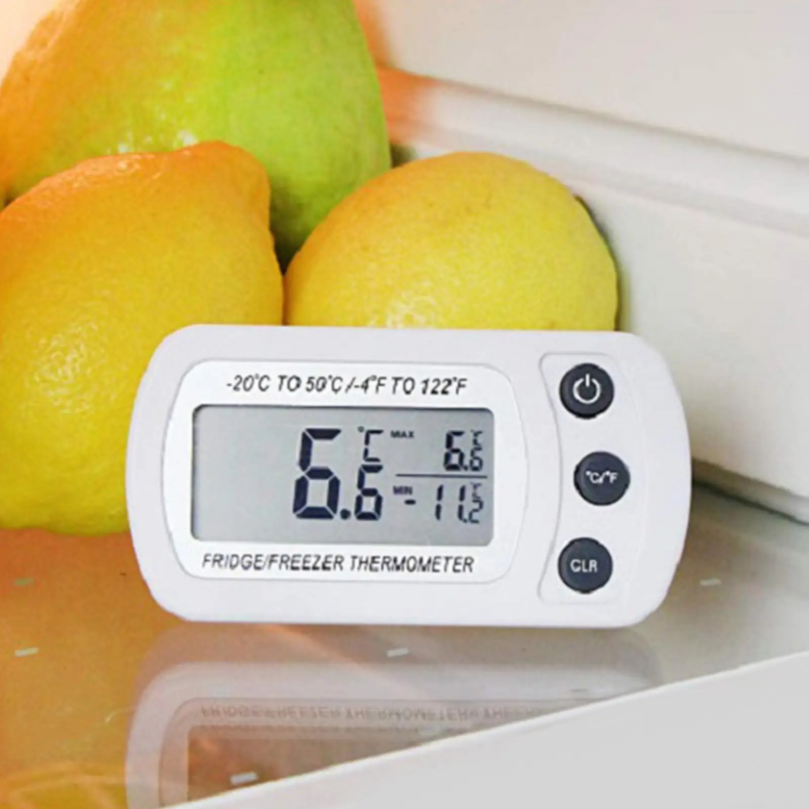 Thermometer Freezer Min/Max Record C/F LCD Display LCD Digital Fridge Freezer Thermometer Refrigerator Fridge Freezer for Room