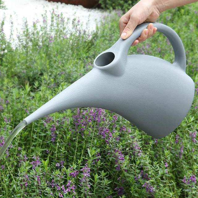 Sharplace Arrosoir 5 Litres - Tête D'arrosage Réglable - Poignée Ergonomique - Gris - Pour Plantes Intérieur/extérieur