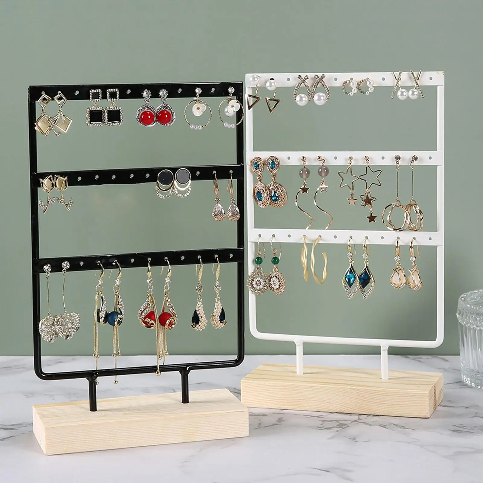 Tabletop Earring Storage Display Rack ,3 Tier for Women Bedroom Home Decor