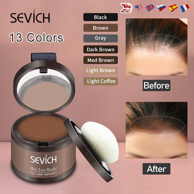 Best of Sevich 13Color Hairline Powder 4g Hairline Shadow Cover Up Fill In Thinning Hair Natural Instant Hair Shadow Powder Makeup Tool Reviews & Tips