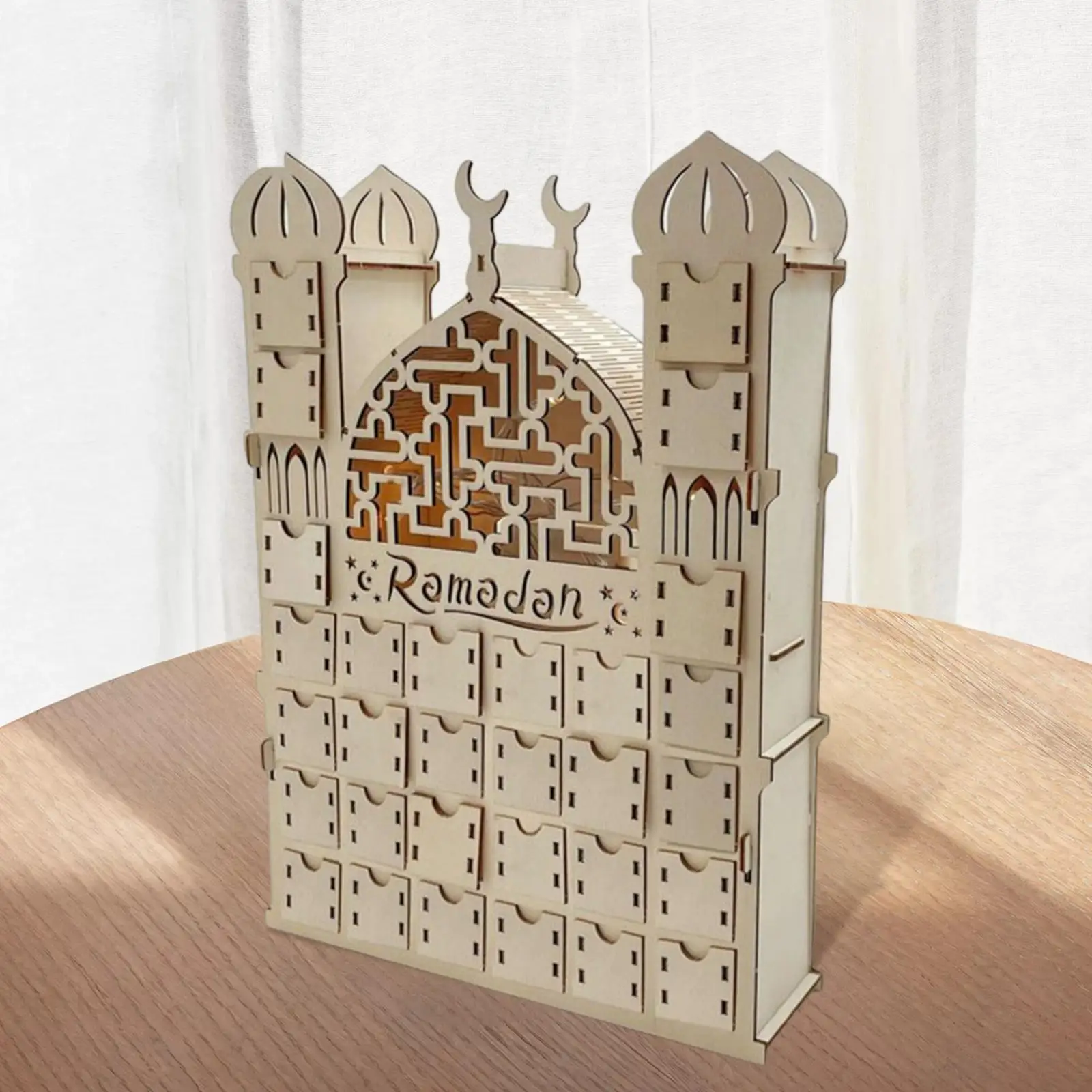 Eid Mubarak  Calendar Muslim Islamic 30 Days Table Decor Gift DIY