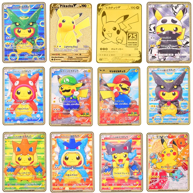 子供のためのポケモンメタルカード,収集品,おもちゃ,誕生日プレゼント