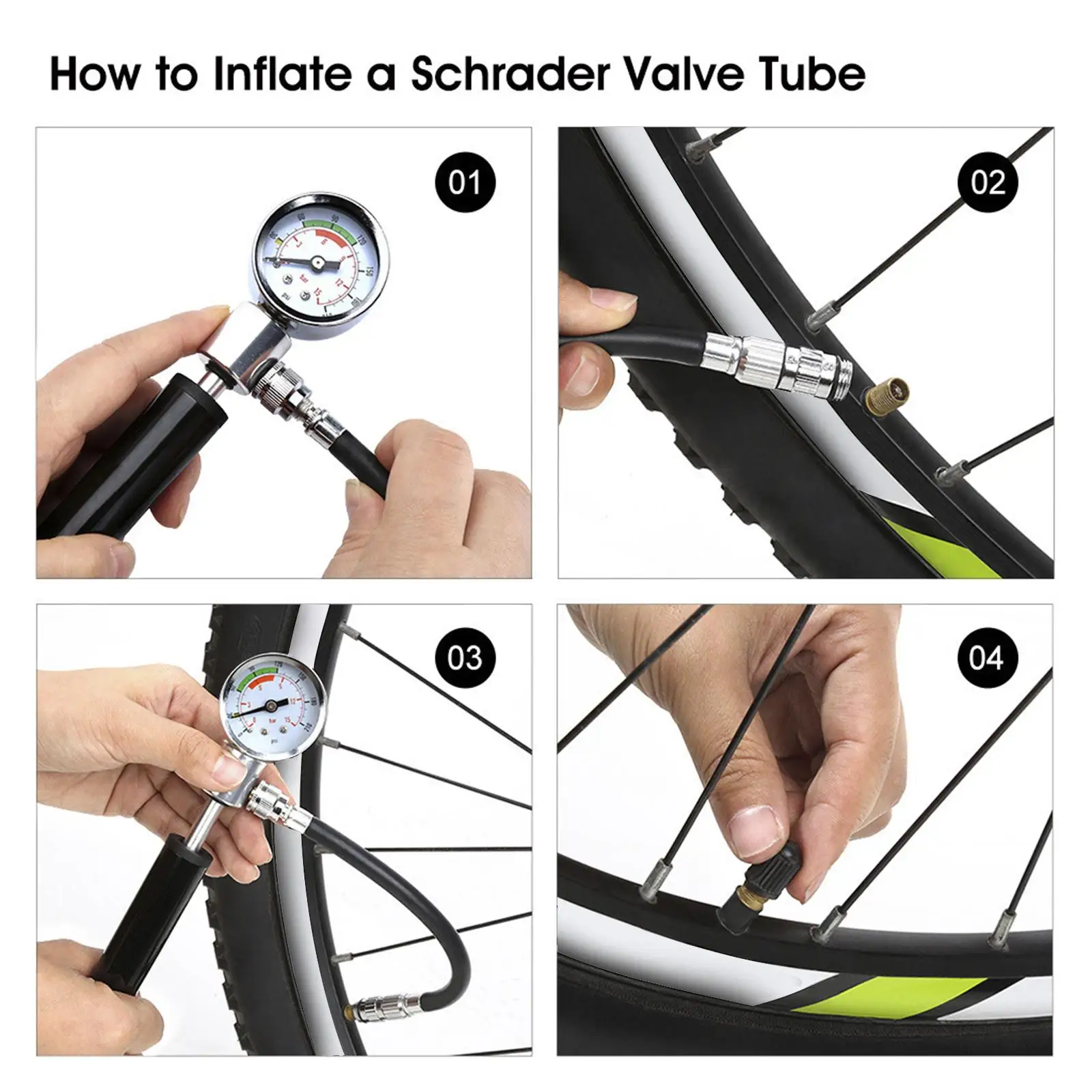 Handheld Pump Air Compressor Inflator Pump Tire Pump for Bicycles