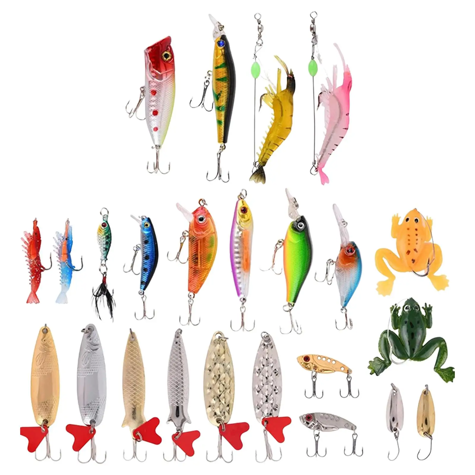 24 Days Fishing Lures Set 2023 Xmas Fishing Tools Calendar Fishing Boys Teen