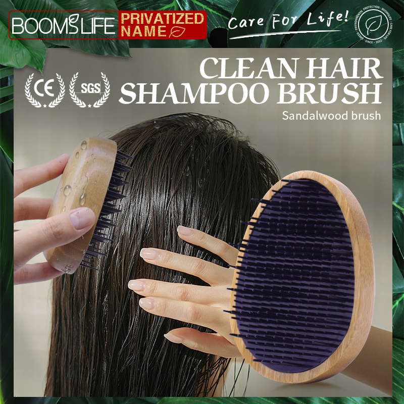 Best of Custom Hair Brush For Women Egg Shape Anti Static Styling Bamboo Comb For Hair Scalp Massage Bamboo Hairbrush Portable Travel Reviews & Tips