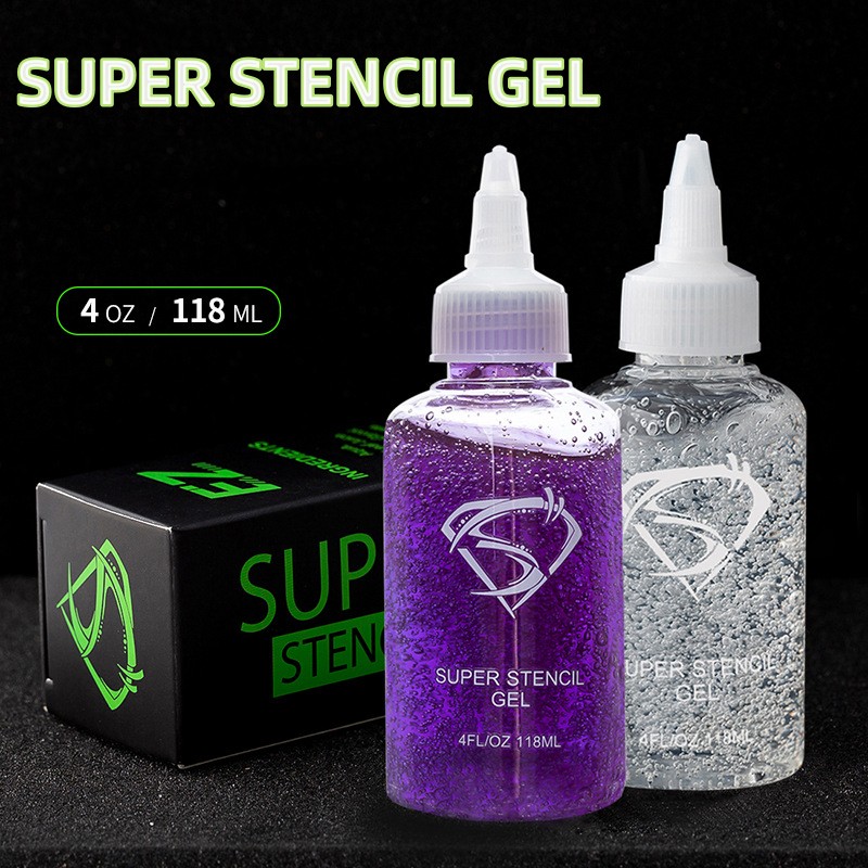 Best of SUPER STENCILGEL Tattoo Equipment Transfer Paper Transfer Gel EZ Transfer Gel Oil 4OZ Purple Transparent 118ml / bottle Reviews & Tips