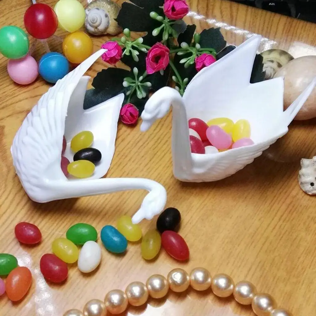 12pcs  Swan Candy Boxes Wedding Baby Shower Favors Gift Boxes Holders Party Decoration