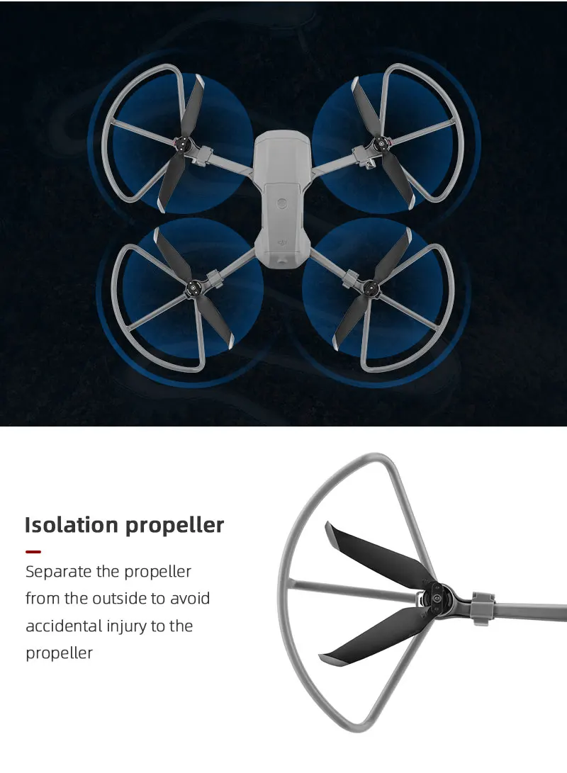 Isolation propeller Separate the propeller from the outside to accidental injury to the propel