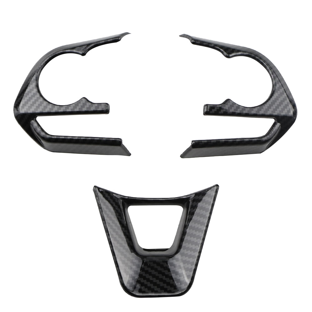 Auto Lenkrad Taste Panel Trim Pailletten für Toyota RAV4 RAV4 Corolla Avalon 2019 2020 Zubehör ABS – Detail 1