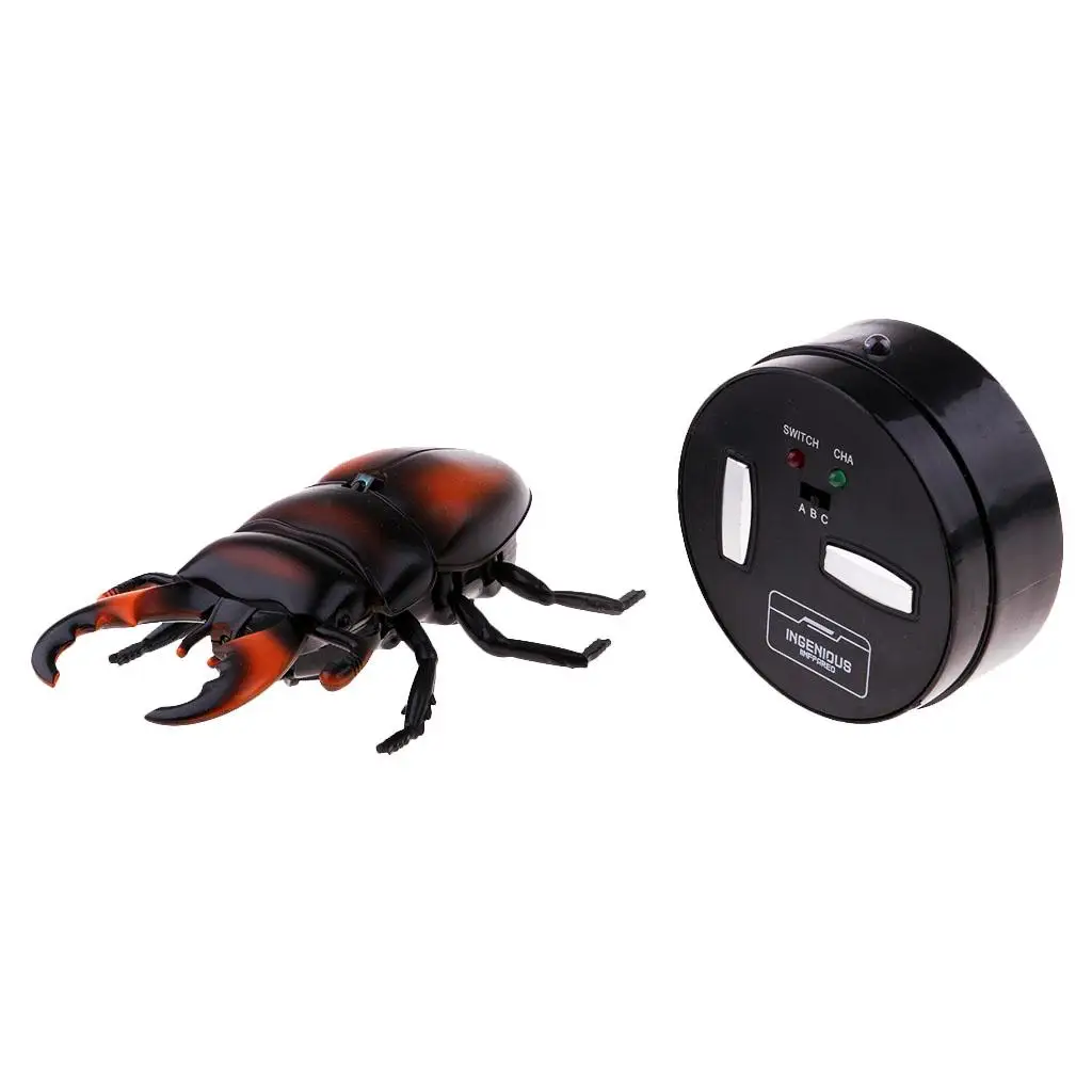 Realistic Hallowmas Infrared RC Remote Control Beetles Scary Kids Toy Prank