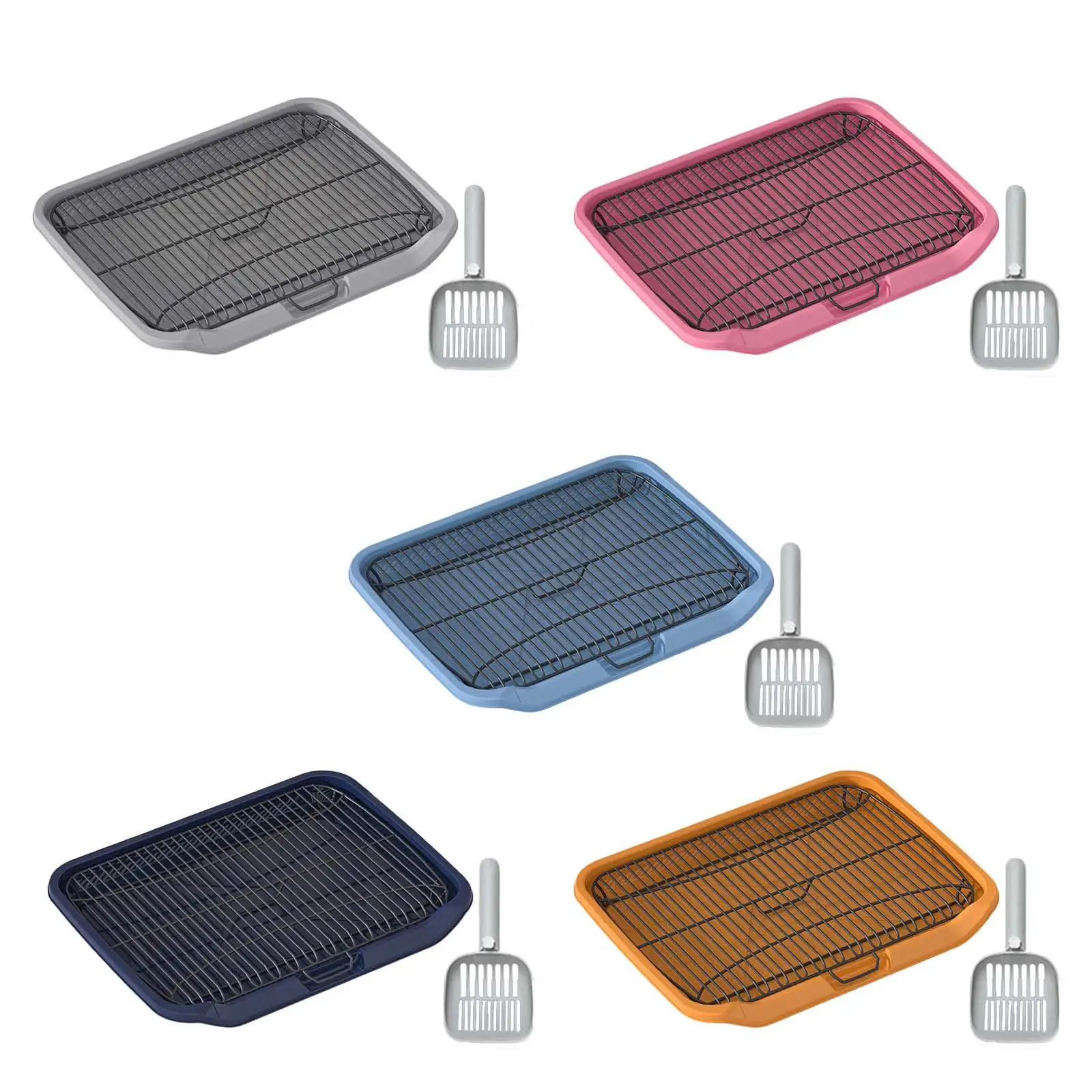 Pet Dog Toilet Puppy Training Potty Tray Removable Pet Litter Box for Small and Medium Dog Trainer Corner Pad Holder