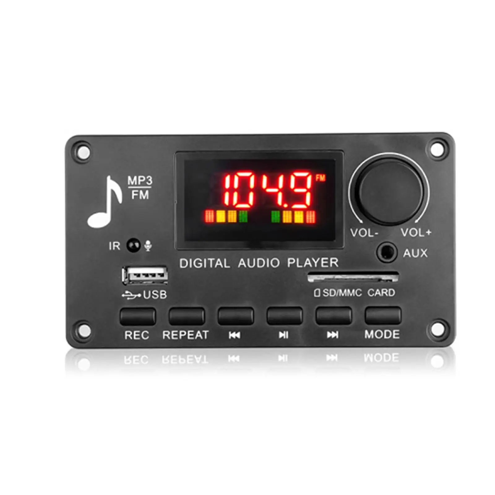 TWS MP3 Amplifier Board 12V USB TF USB FM Car Radio 2x40W Kit 80W Audio Module