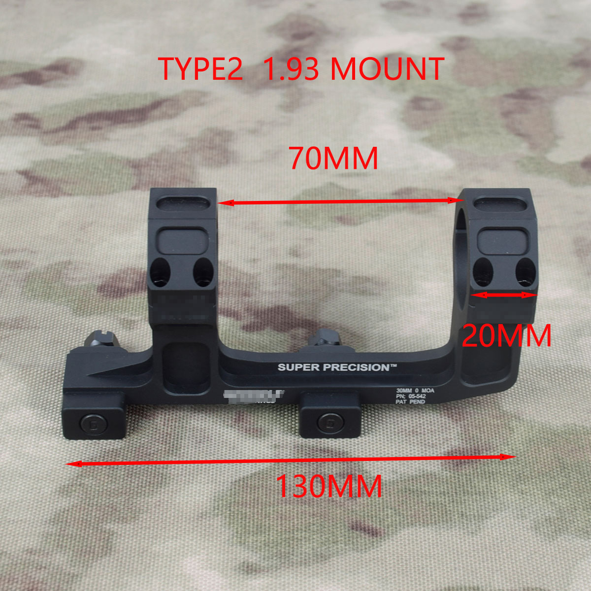 geissele ge óptica precisão montagem do escopo cantilever montagem escopo para armas de caça airsoft tubo