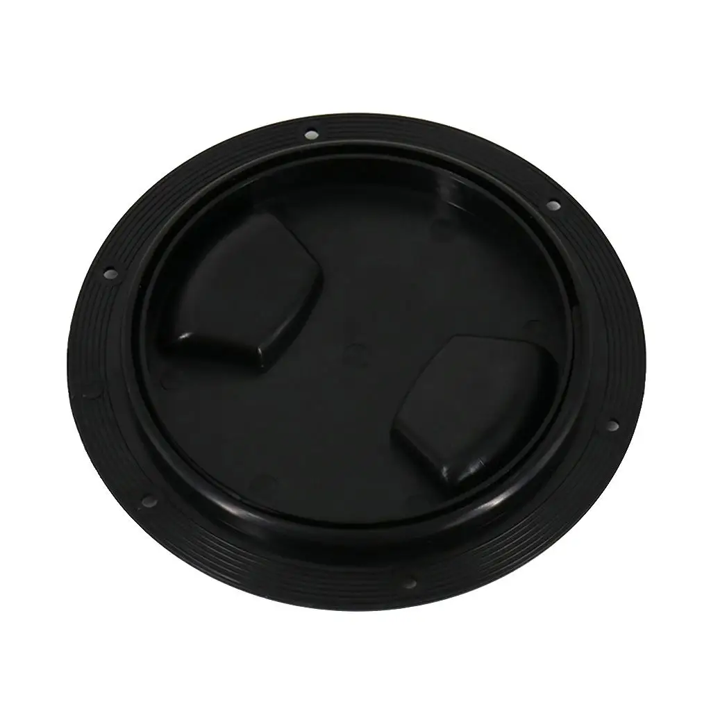 New Marine Boat Black 5inch Access Hatch Cover Twist Screw Out Deck Plate