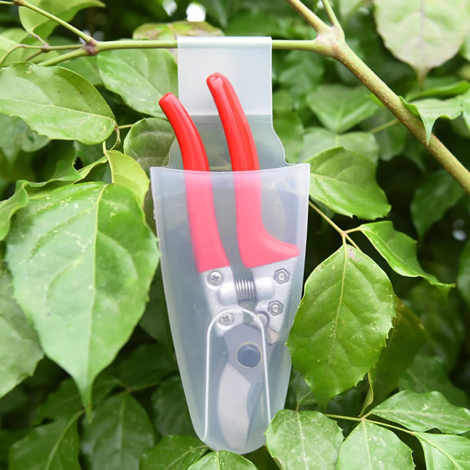 Transparent Scissors Storage Box Gardening Waist Case for Clippers Shears