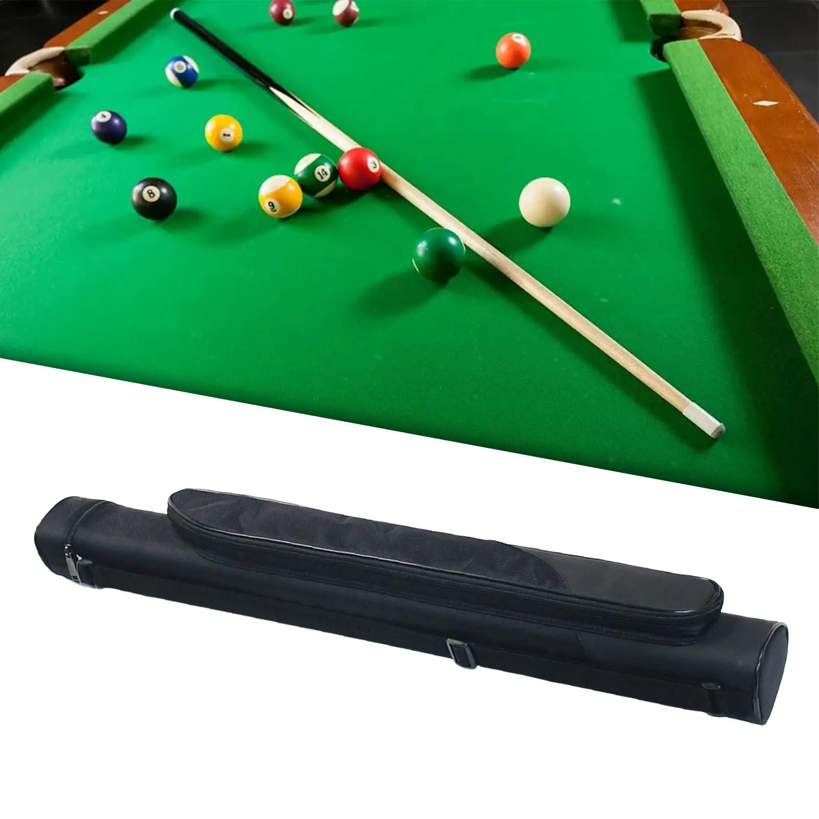 Pool Cue of Case Durable Container 4 Holes Billiard Pool Cue Stick Carrying Bag