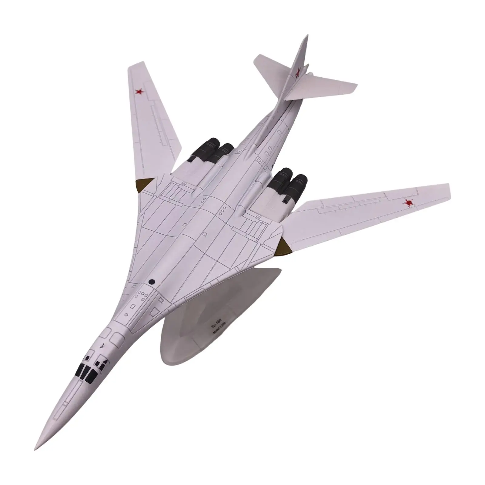 Metal 3D Bomber Fighter Model Plain with Stand Display ,Table Fighter Toy Collectible 1: 200  Diecast for Home Table Decoration