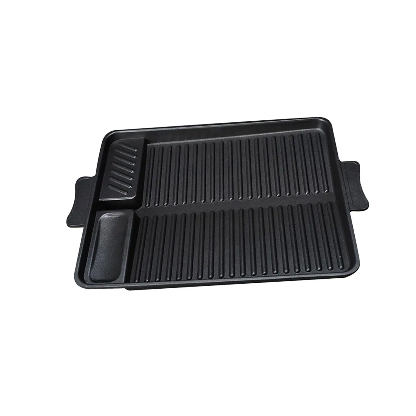 Portable Pan Griddle Plate Nonstick with Handle for Barbecue Outdoor Cooking