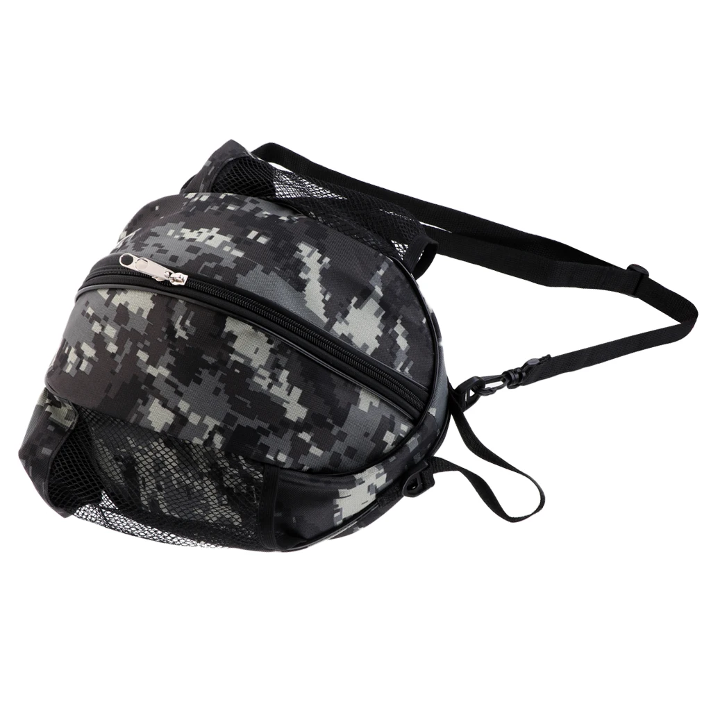 High Quality Basketball Carrying Case with 2 Mesh Pockets with Adjustable Strap