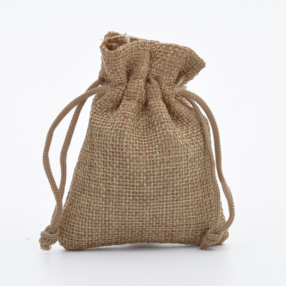 5 Stück Multisize Jute Sackleinen Leinen Kordelzug Tasche Weihnachten Halloween Geschenktüten Hochzeit Geburtstag Party Süßigkeiten Schokolade Verpackungsbeutel – Detail 17