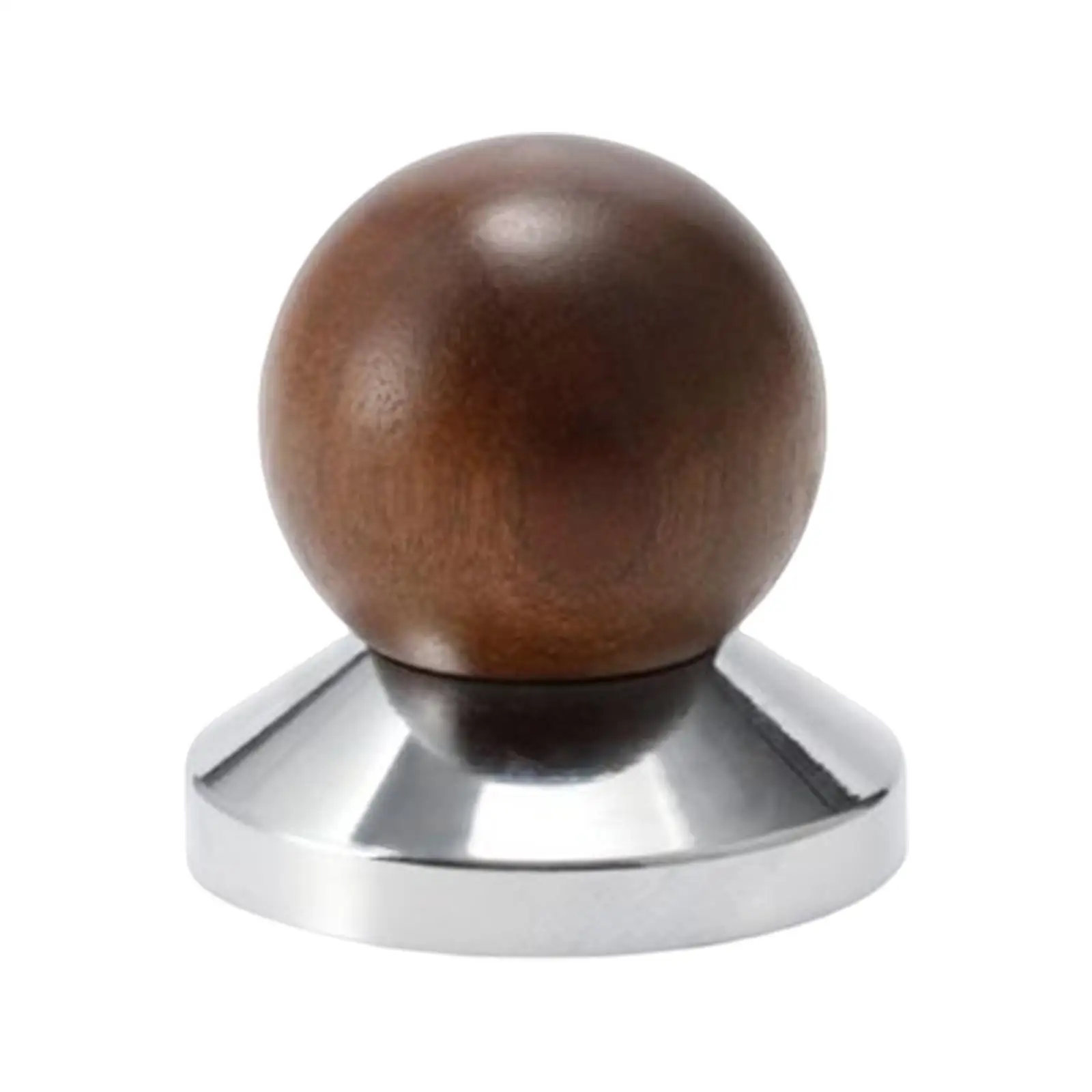 Professional Espresso Tamper/ Solid Wood Espresso Machine Accessory Flat Base Distributor/ Coffee Tamp Tool/ Home Cafe
