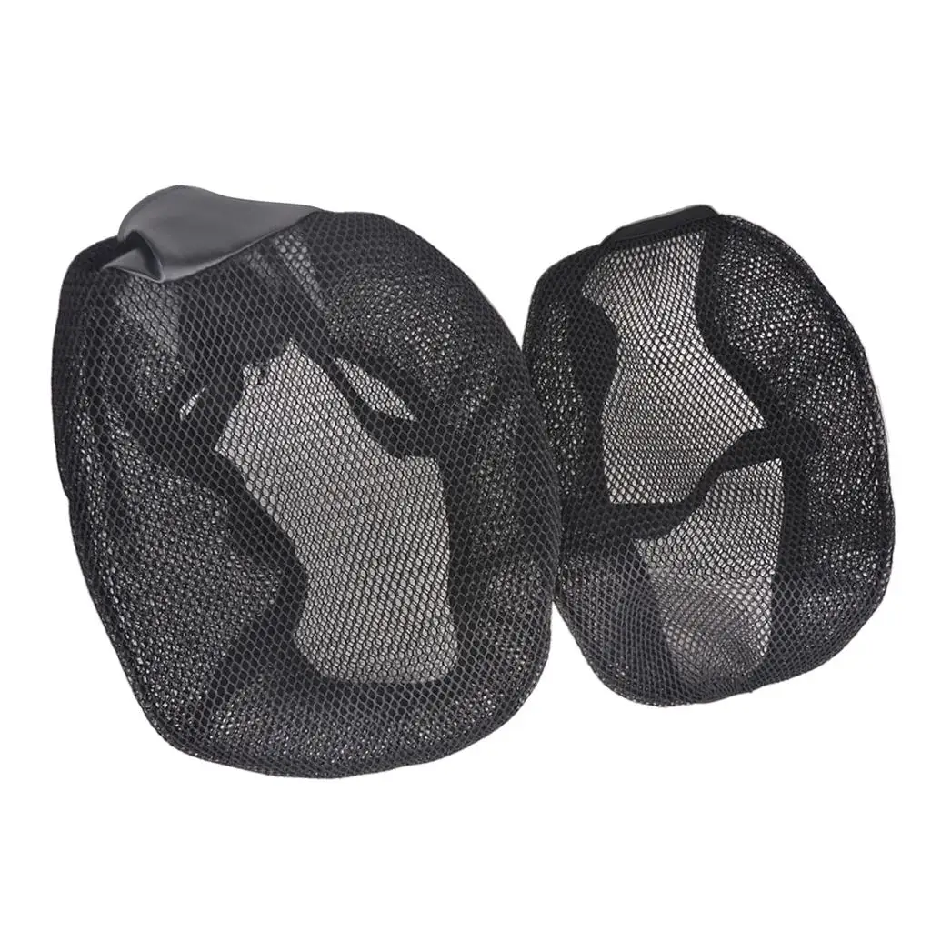 2pcs Motorcycle Seat Breathable Heat Insulation Cushion Pad