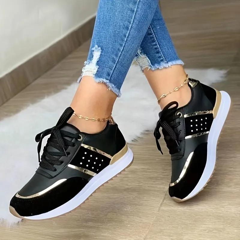 Black Women Casual Low Sneakers sold by 100 Spartans