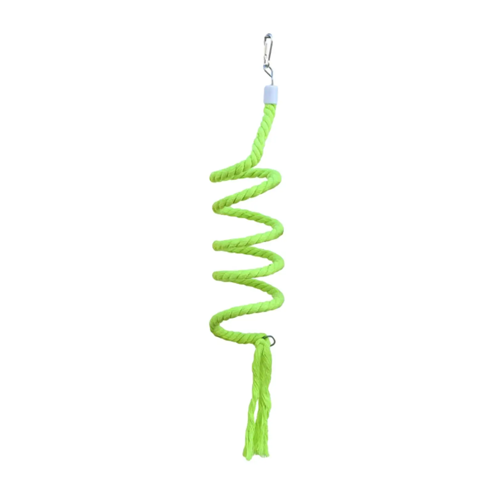 Bird Rope Perch Pet Supplies Cotton Rope Chewing Parrot Spiral Swing Perch for Parakeets Lovebirds Cockatiels Conures Budgies