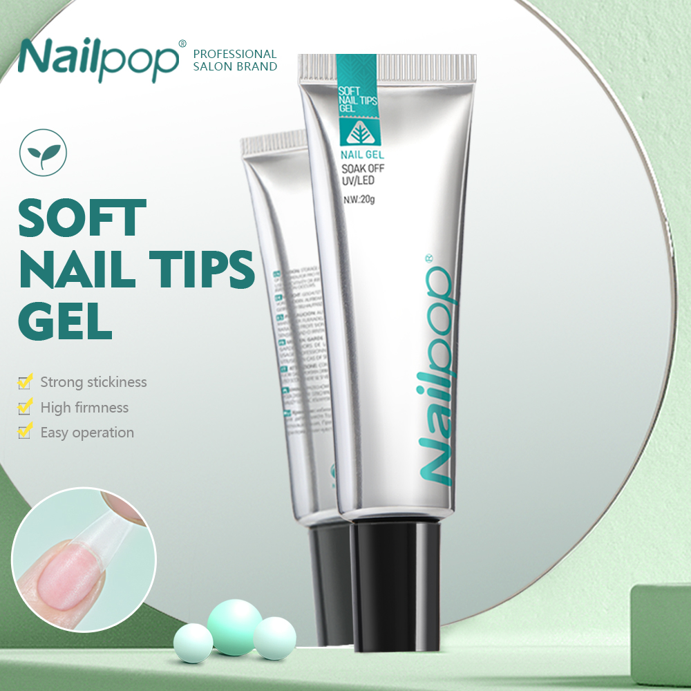 Best of NAILPOP Soft Nail Tips Gel Soak Off Gel Glue Used To Quick Paste Fake Tips And Rhinestones UV Jelly Polish Nail Art Tools 20g Reviews & Tips