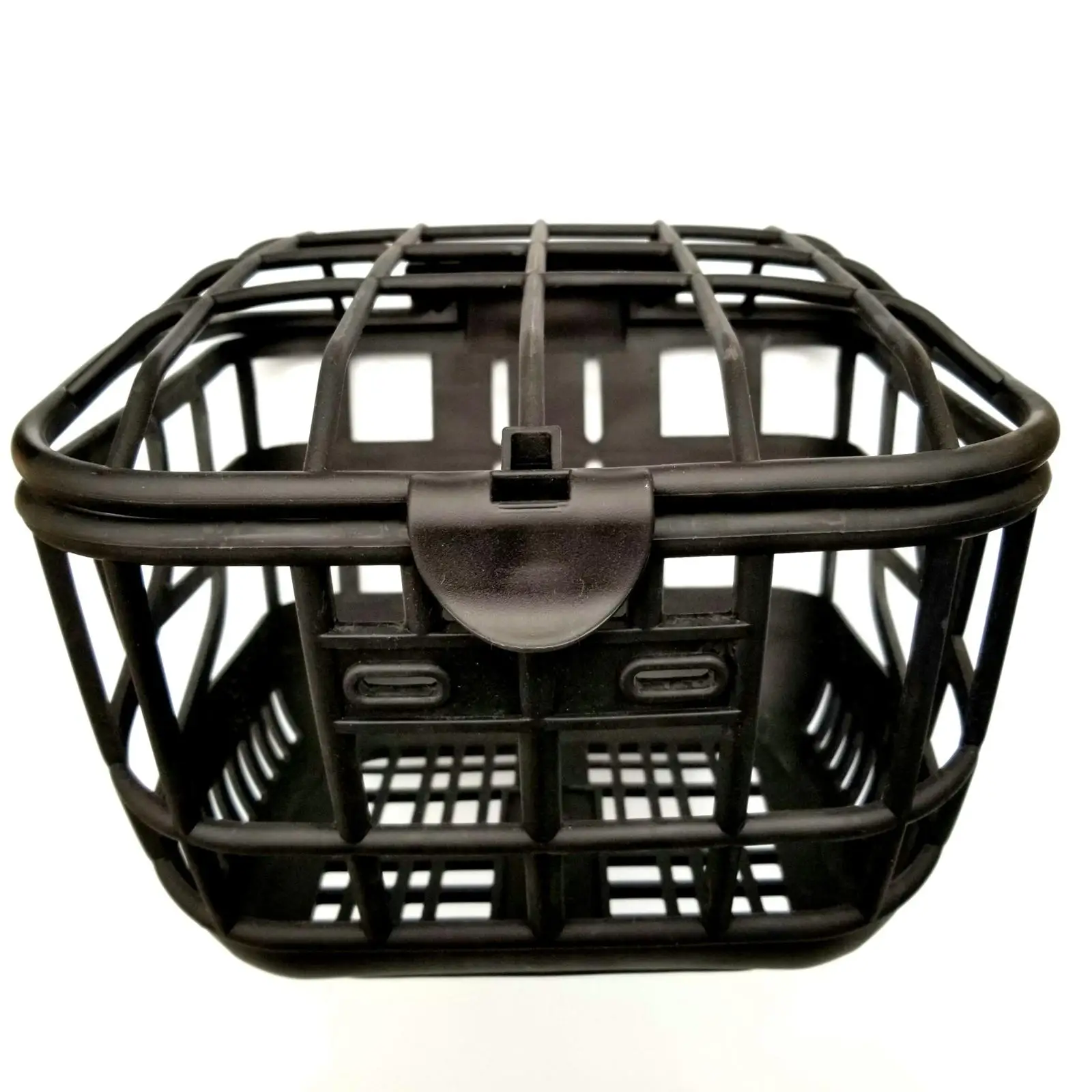 Electric Bike Basket with Lid Plastic Bicycle Handlebar Basket Front Basket