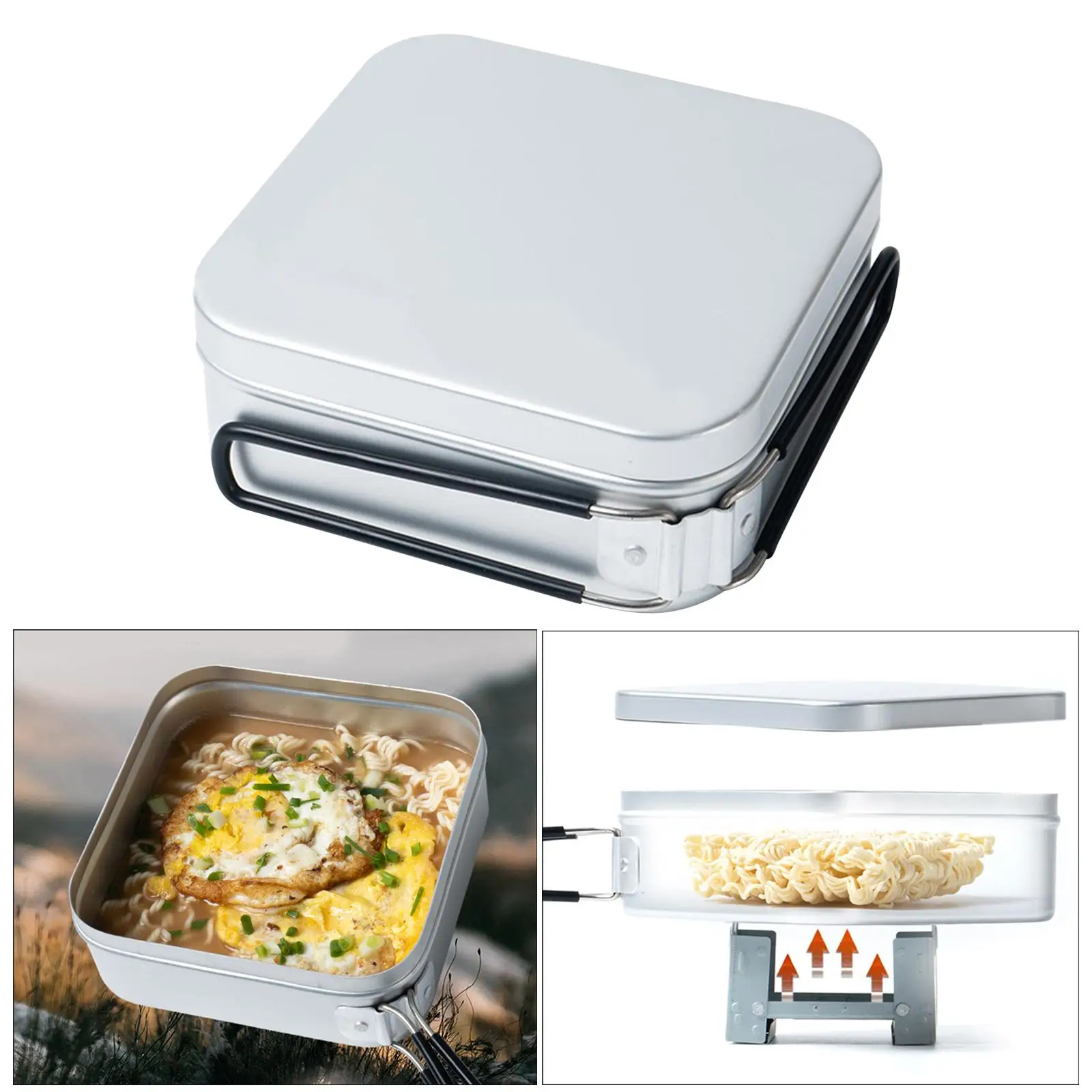 Outdoor Food Container Bento Lunch Box Containe for Camping BBQ Adults